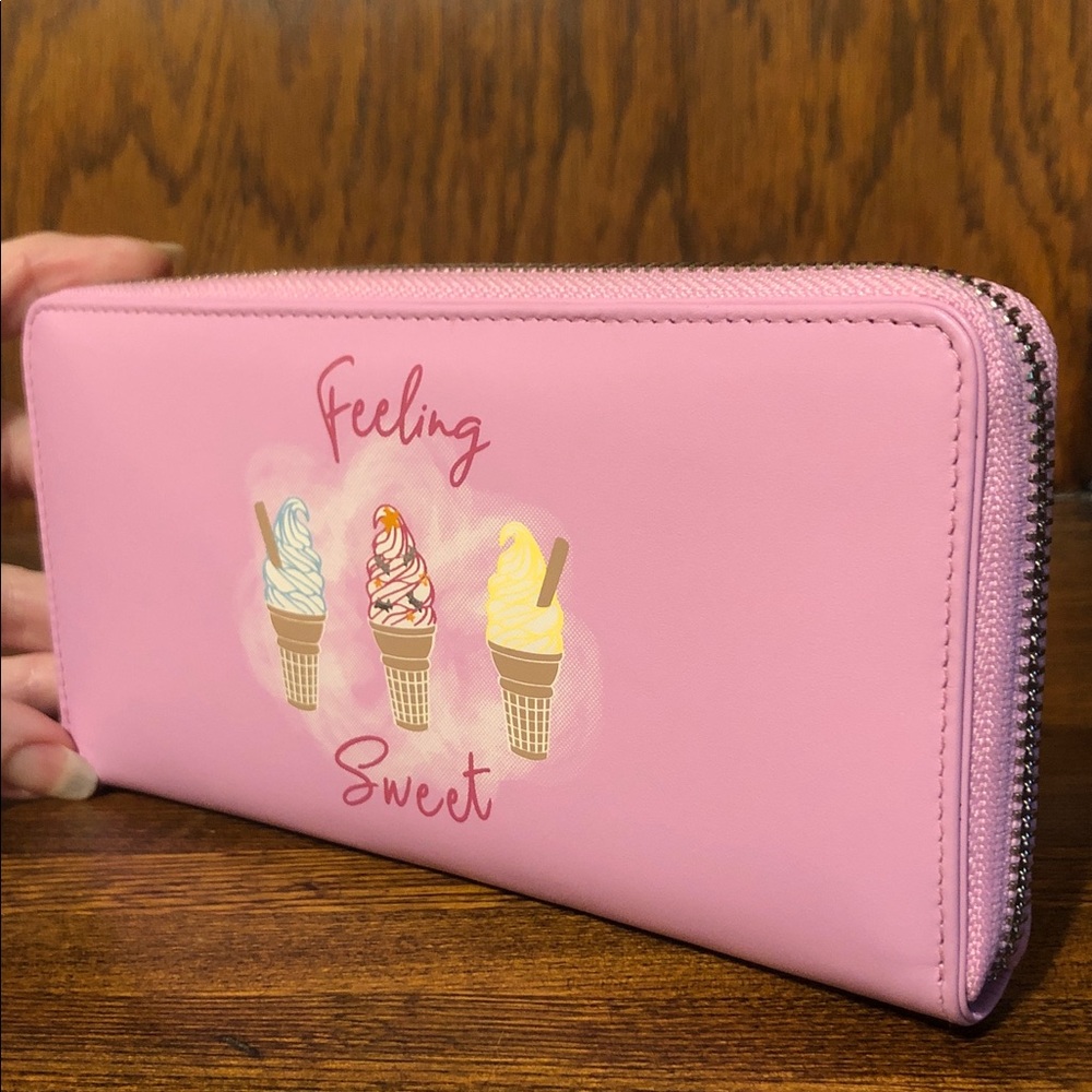 NWT-Radley London-Feeling Sweet-Ice Cream🍦Lg Zip Around Wallet-Sugar Pink-$135 - Picture 4 of 12